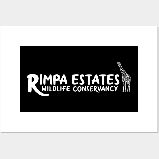 Rimpa with Giraffe, WHITE PRINT Wall Art by Uberfy